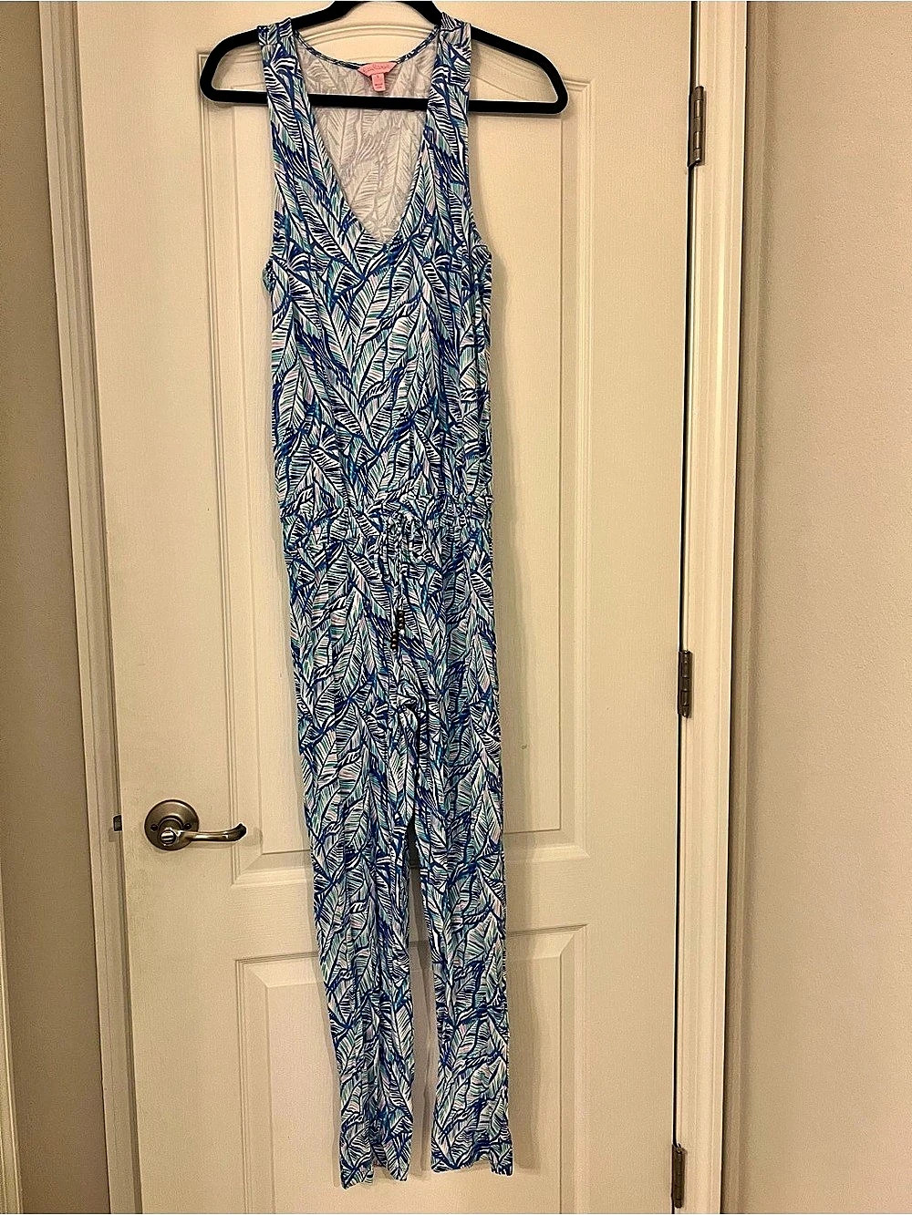 Lilly Pulitzer Paulina Jumpsuit Blue & Green Size Small
